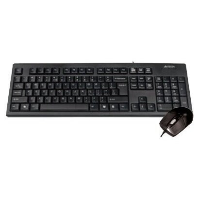 Клавиатура + мышь A4 KRS-8372 клав:черный мышь:черный USB