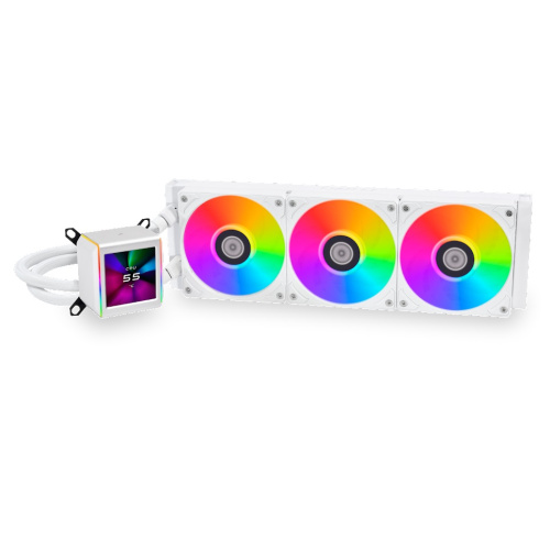 СВО Lian Li GA II LCD 360 White (GA2ALCD36W) (G89.GA2ALCD36W.R0) / 3x120mm ARGB PWM Fans