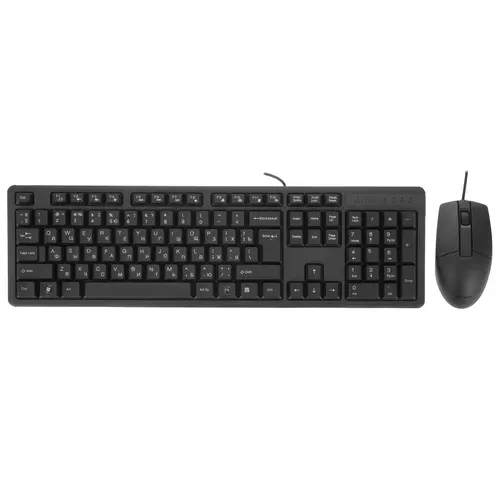 Клавиатура + мышь A4Tech KR-3330 клав черный мышь черный USB