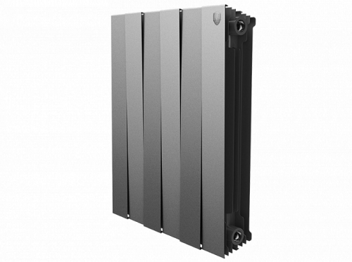 Биметаллический радиатор отопления  Royal Thermo Pianoforte 500 6 Секций Silver Satin