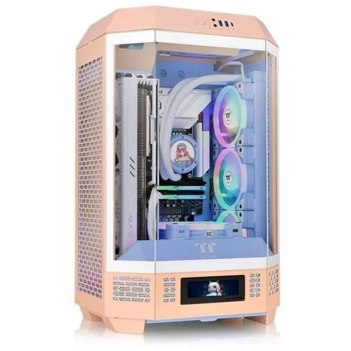 Корпус Thermaltake The Tower 300 (CA-1Y4-00S) розовый без БП miniITX 8x120mm 6x140mm 2xUSB3.0 audio bott PSU