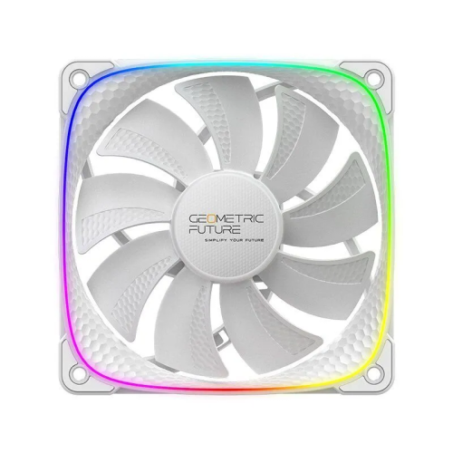 Вентилятор Geometric Future Squama 2503RW (1F2503R112011) Single Pack / 120mm, 2000 RPM, 69.11 CFM, 30.92 dBA, 5V ARGB, White, Reverse