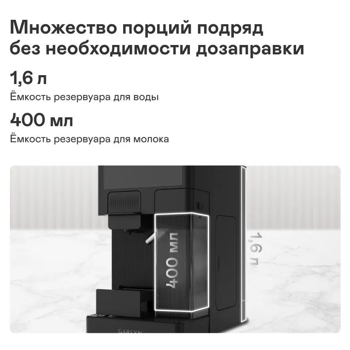 Кофеварка GARLYN Barista Compact — фотография 5