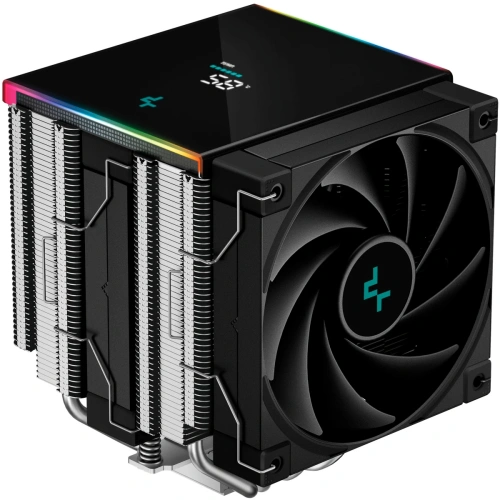 Кулер DEEPCOOL AK620 Digital SE LGA1851/1700/1200/115X/AM5/AM4 (TDP 260W, PWM, Dual Fan 120mm, 6 тепл. трубок, ARGB, черный) Ret