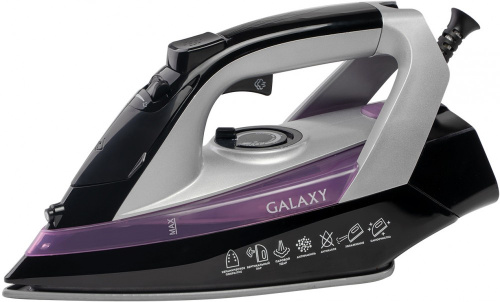 Утюг GALAXY GL 6128 черно/фиолетовый, 2200Вт