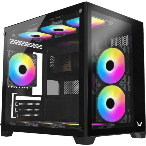 Корпус Formula Crystal Z5 черный без БП mATX 1x120mm 2xUSB2.0 1xUSB3.0