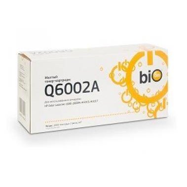 Картридж Bion Q6002A для HP Color LaserJet 1600/2600N/M1015/M1017, желтый 2000 Стр.
