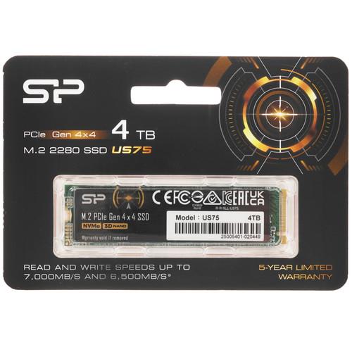4000 ГБ M.2 NVMe накопитель SiliconPower US75 [SP04KGBP44US7505]