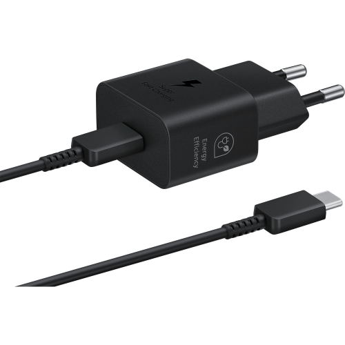 Сетевое зарядное устройство SAMSUNG EP-T2510XBEGEU 25W + кабель черный