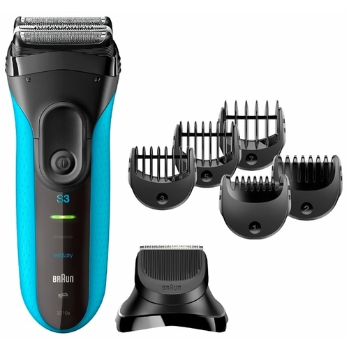 Бритва сетчатая Braun Series 3 3010BT синий/черный