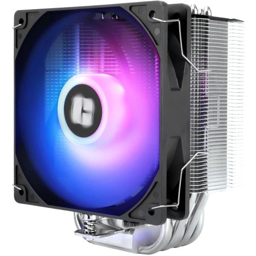 Кулер Thermalright Burst Assassin 120 SE ARGB (BA120-SE-ARGB) Soc-AM5/AM4/1200/1700/1851 серебристый/черный 4-pin 25.6dB Al+Cu 510gr Ret