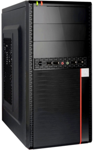 Корпус Exegate EX284039RUS Minitower BA-204U Black, mATX, без БП, 2*USB+2*USB3.0, Audio