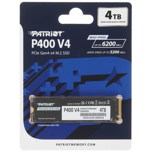4000 ГБ M.2 NVMe накопитель Patriot P400 V4 [P400VP4TBM28H]