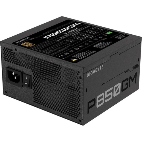 Блок питания Gigabyte ATX 850W GP-P850GM (28200-P850G-1EUR) 80+ gold (24+4+4pin) APFC 120mm fan 8xSATA Cab Manag RTL