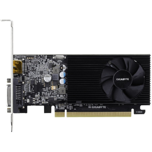 Видеокарта Gigabyte GV-N1030D4-2GL RTL nVidia GeForce GT 1030 2048Mb 64bit DDR4 1177/2100 DVIx1/HDMIx1/HDCP low profile