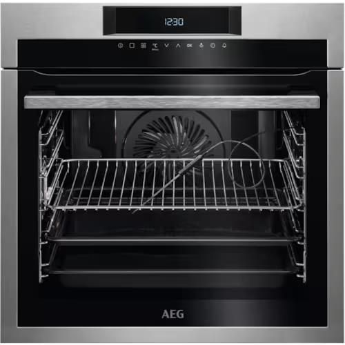 Электрический духовой шкаф AEG BPE642120M серебристый