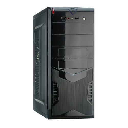Корпус Exegate CP-604 Black EX280388RUS, ATX, (CP450W, 80mm), 2*USB, Audio