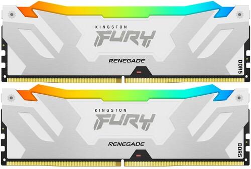 Оперативная память Kingston Fury Renegade White RGB [KF572C38RWAK2-32] 32 ГБ