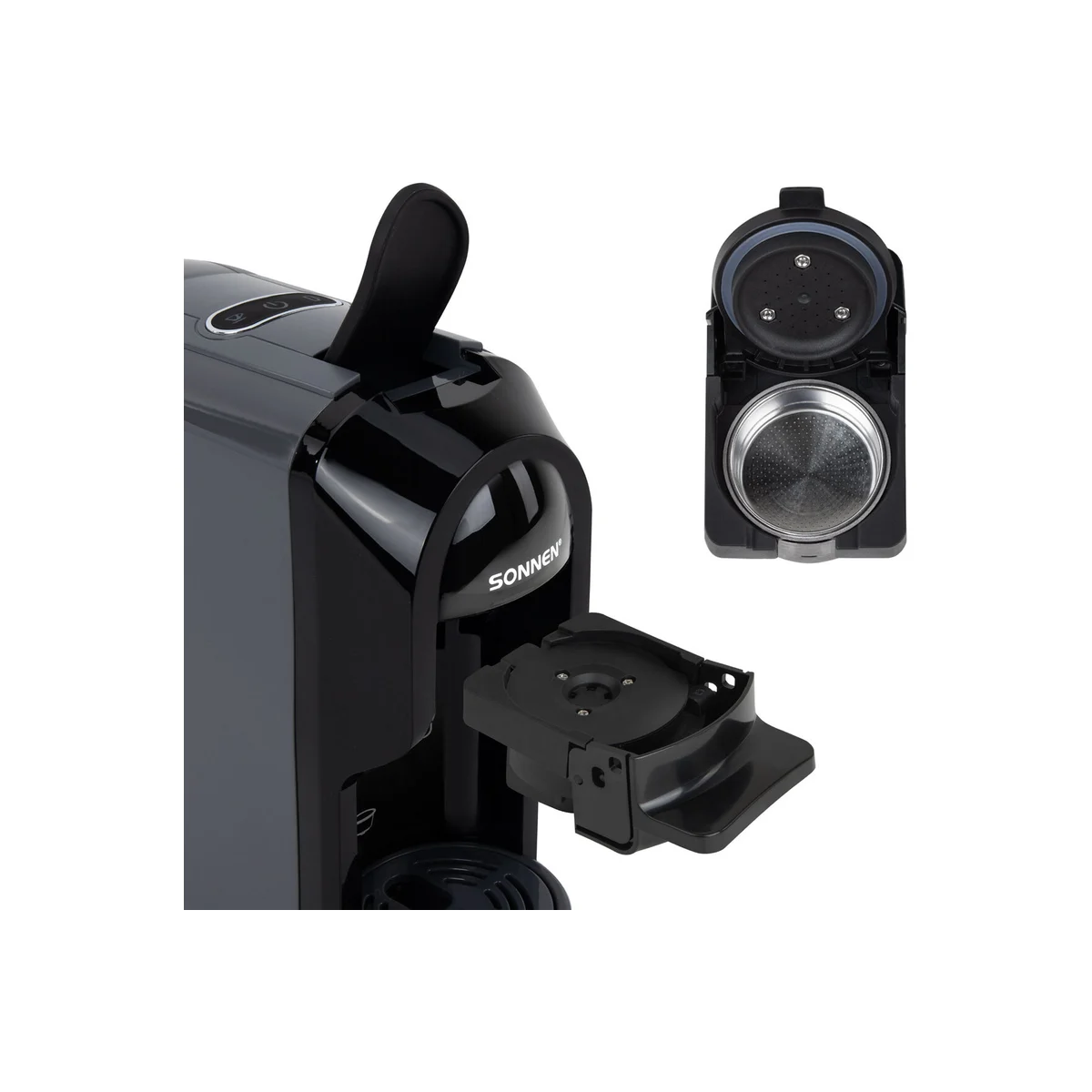 Кофемашина капсульная SONNEN CM510G (457339) графит — фотография 5