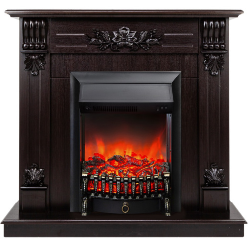 Электрокамин RealFlame Ottawa DN венге премиум с очагом Fobos Lux Black