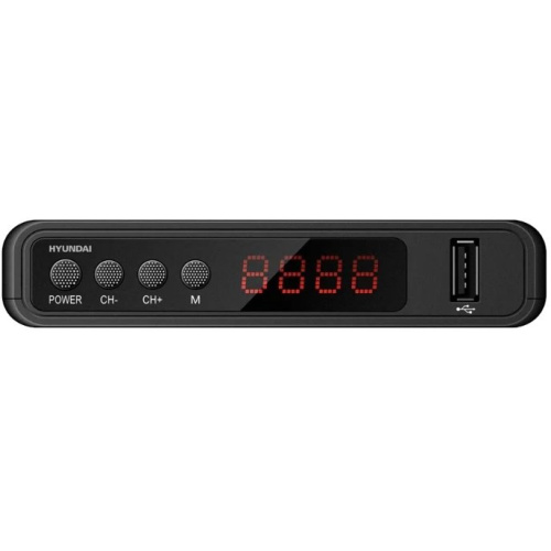 Ресивер DVB-T2 Hyundai H-DVB520 черный