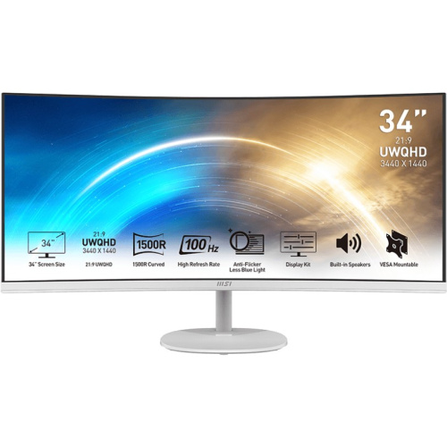 Монитор MSI Pro MP341CQW (9S6-3PB2CT-025) White