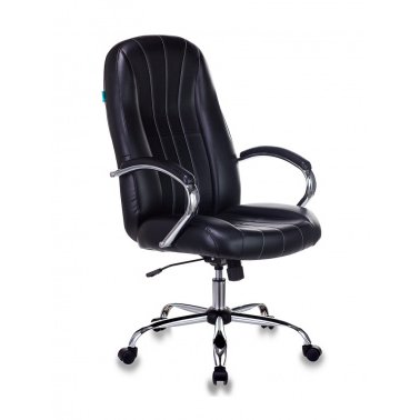 Кресло руководителя Бюрократ T-898SL/BLACK черный искусственная кожа крестовина хром