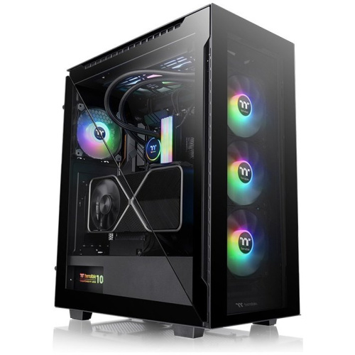 Корпус Thermaltake Divider 500 TG CA-1T4-00M1WN-01 черный без БП ATX 3x120mm 3x140mm 2xUSB3.0 audio bott PSU