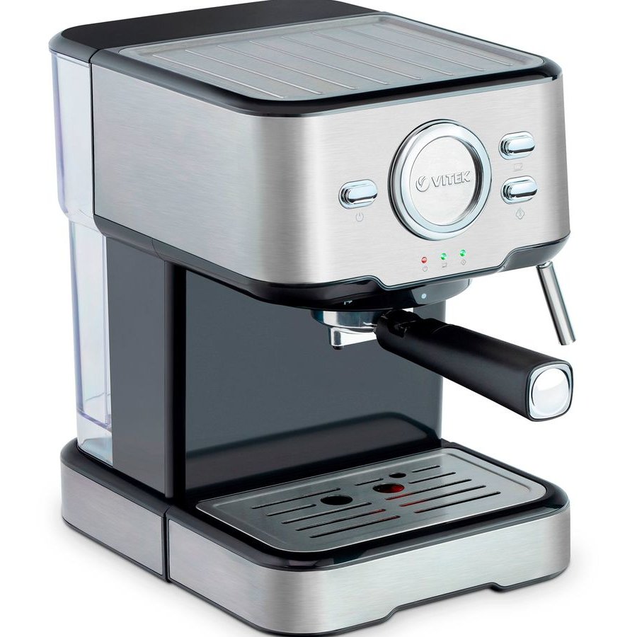 Кофеварка Vitek VT-1520 (MC) черный/серебро — фотография 2