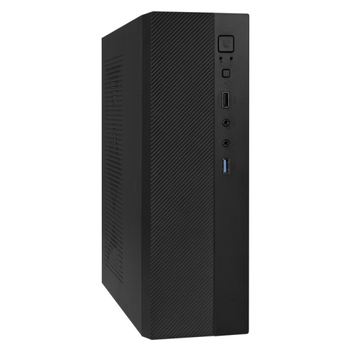 Корпус ExeGate MI-301U Desktop (mATX/mini-ITX, без БП, 1*USB+1*USB3.0, аудио, черный)