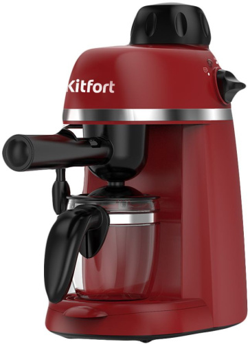 Кофеварка капельная Kitfort КТ-760-1 красный/черный