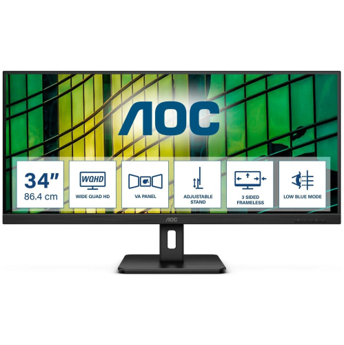 Монитор AOC u34e2m Black