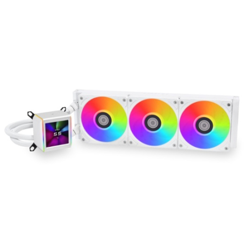 СВО Lian-Li GA II LCD 360 ARGB (G89.GA2ALCD36W.00) Soc-AM5/AM4/1151/1200/1700 белый 79.9-30dB Al+Cu LCD Ret