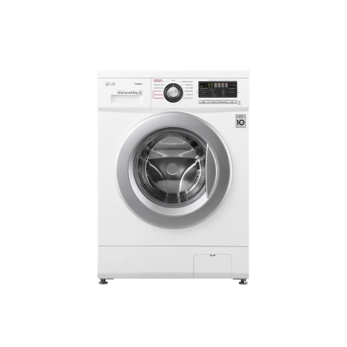 Стиральная машина LG F1296WDS1 60х44х85 см Класс: A загр.фронтальная макс.:6.5кг белый 1200 об/мин