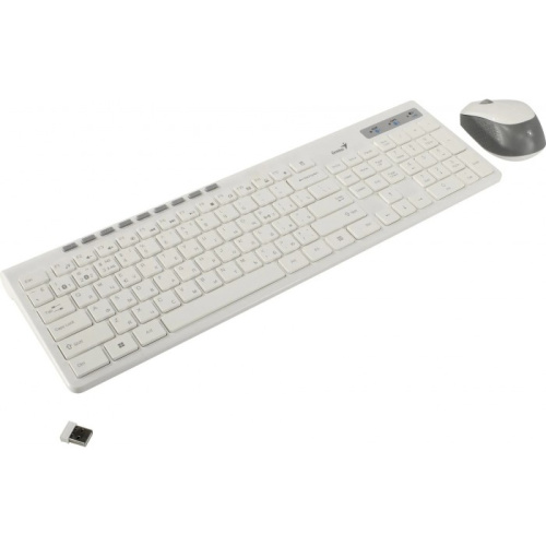 Комплект беспроводной Genius Smart KM-8230 (31340015402) White клавиатура+мышь USB