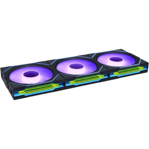 Комплект вентиляторов (3шт.) Lian Li Uni Fan SL-INF Wireless 120 Reverse Blade (G99.12RSLIN1W3B.R0) / 12RSLIN1W3B Black / 120x122,1x25мм