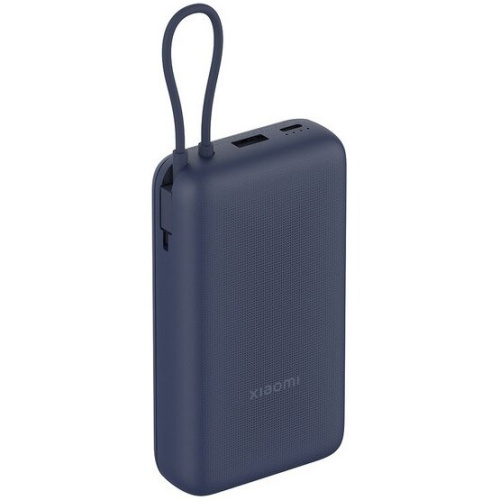 Внешний аккумулятор Xiaomi BHR8975GL 33W 20000mAh встроенный кабель GL PB2030MI синий