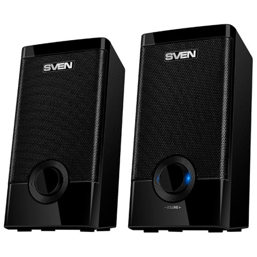 Колонки Sven 318 2.0 черный 6Вт