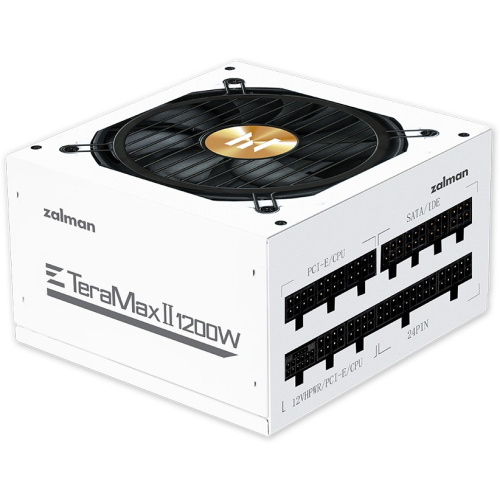 Блок питания Zalman ZM1200-TMX2 WH, 1200W, ATX12V v3.0, APFC, 12cm Fan, 80+ Gold Gen5, Full Modular, White, Retail