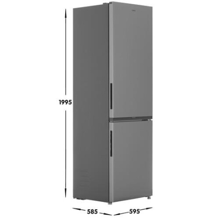 Холодильник с морозильником   Candy CFN6200S серебристый