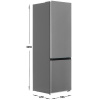 Холодильник с морозильником   Midea MDRB599MMF46 серебристый