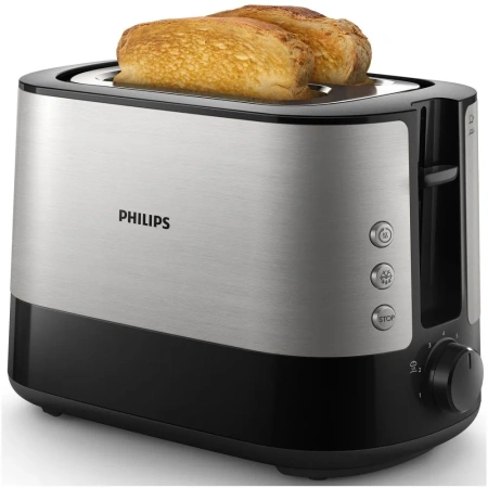 Тостер Philips HD2637/90 черный/серебристый