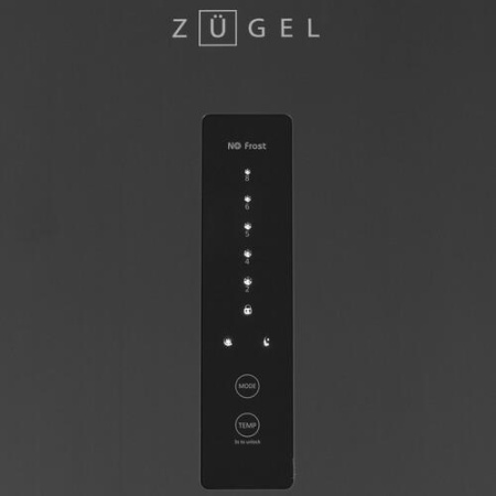 Холодильник многодверный   ZUGEL ZRFD200B черный