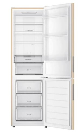 Холодильник с морозильником   Haier CEF538CGG золотистый