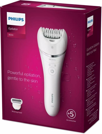 Эпилятор PHILIPS BRE710/00 белый