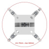 Кронштейн UniTeki PM2102W white