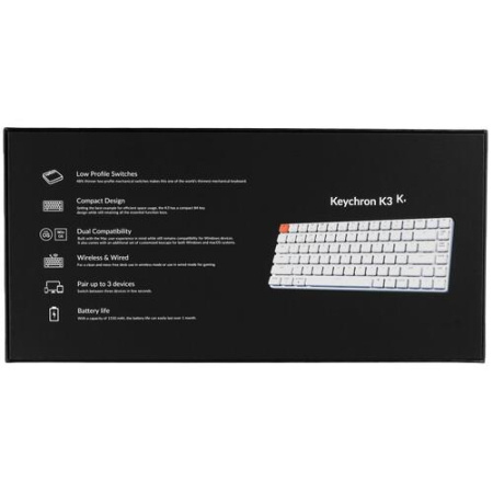 Клавиатура проводная + беспроводная Keychron K3