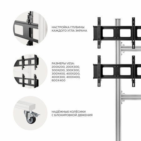 Подставка Onkron FSPRO2L-22 черный