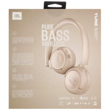 Беспроводные наушники JBL Tune 530BT  бежевый 2025