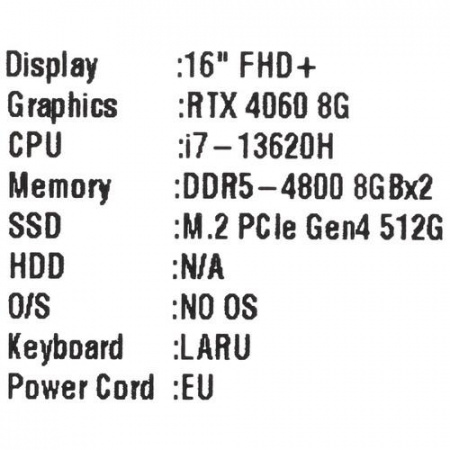 Ноутбук Gigabyte G6 KF KF-H3KZ894KD